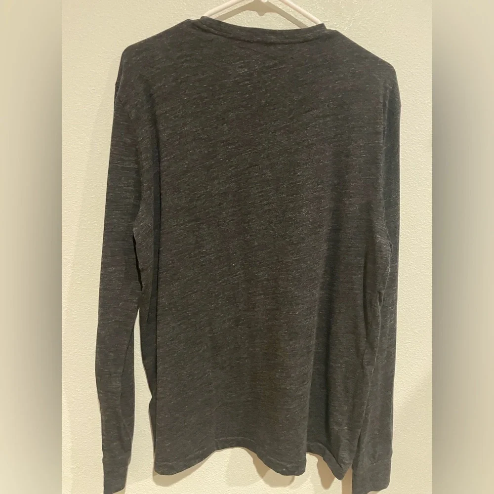 Polo by Ralph Lauren Men's Charcoal Long Sleeve Tee